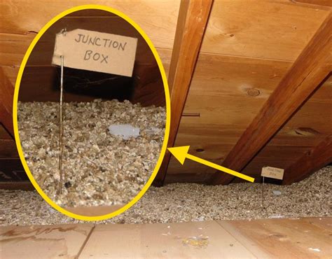 attic insulation over junction boxes|insulated junction box.